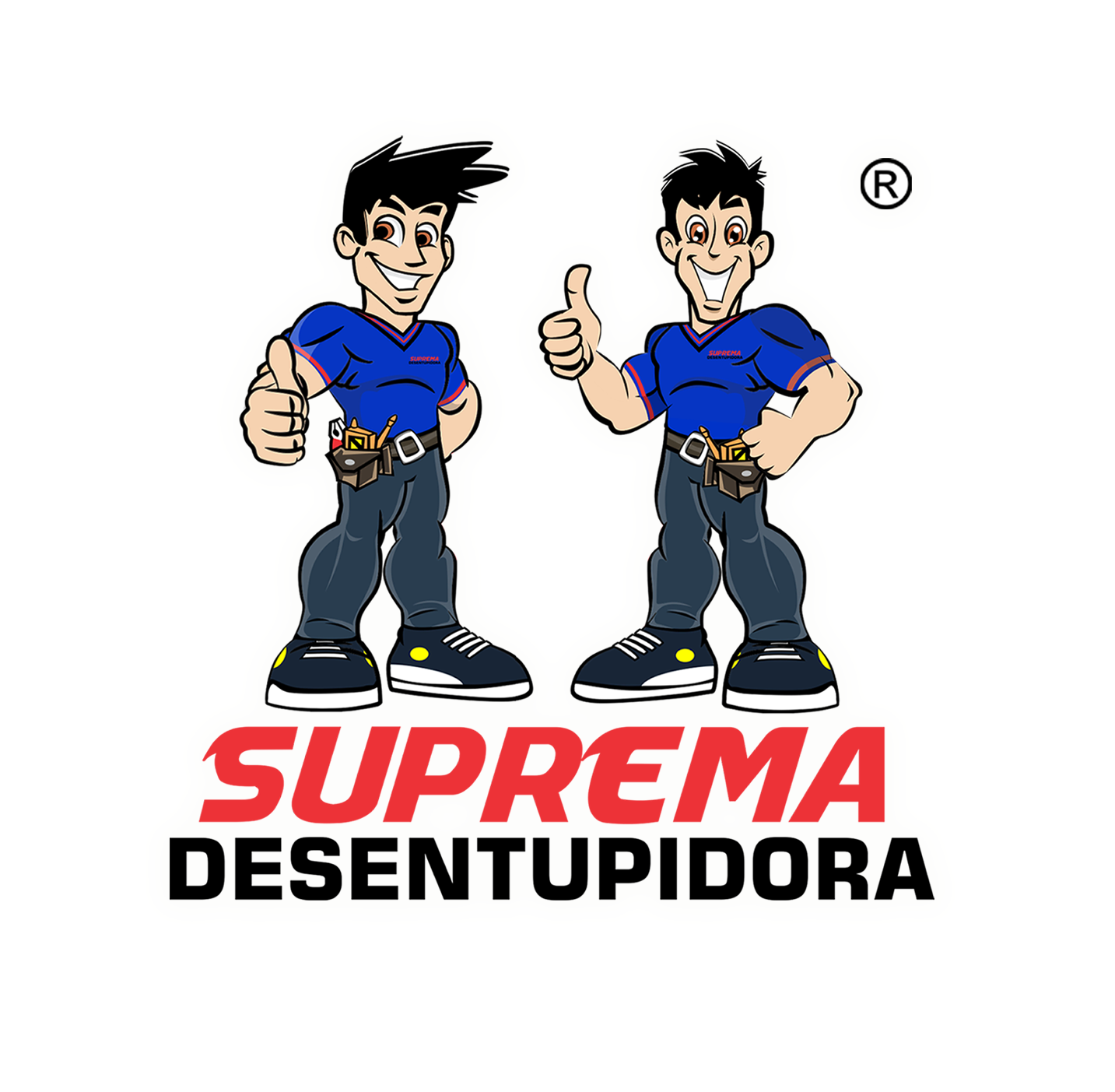 Logo da Suprema Desentupidora, desentupidora 24 horas no Curitiba